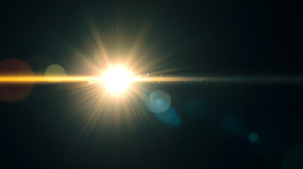 Wall Mural - lens flares for photography and anamorphic lens flare
