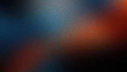 Canvas Print - blue red colors gradient background with a grainy texture