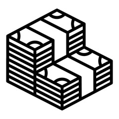 Fototapete - Money icon