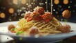 © AlfaSmart - Spaghetti and Meatballs with Tomato Sauce and Parmesan Cheese