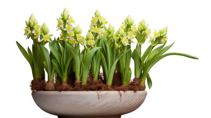 Wall Mural - daffodils in a pot