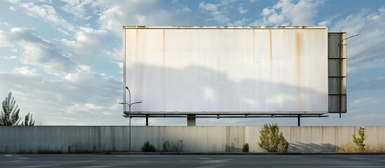 A blank billboard with copy space image for outdoor advertising