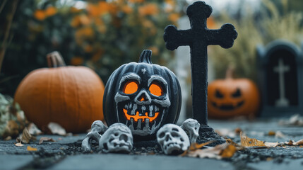 Halloween is celebrated with costumes, trick-or-treating, and spooky decorations