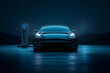 © ChoCho - Electric vehicle connected to charging station, highlighting eco-friendly technology.