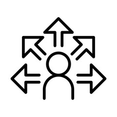Fototapete - Decision icon