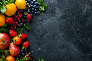 Wall Mural - Fresh organic natural vegetables made with generative AI