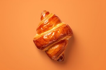 Canvas Print - Danish pastry croissant food viennoiserie.