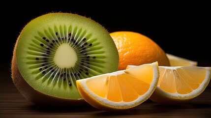 Wall Mural - kiwi and oranges