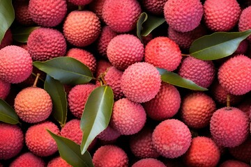 Poster - Lychee food market fruit.