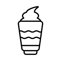 Sticker - Mousse line icon