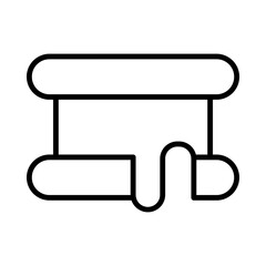 Sticker - Ice Cream Sandwich line icon