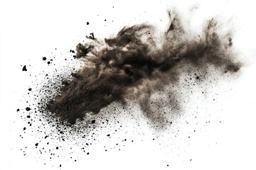 Canvas Print - Explosive black powder cloud art