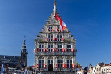 Poster - town hall in the Netherlands, Gouda