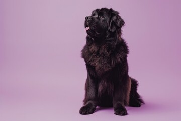 Poster - Newfoundland dog mammal animal puppy.