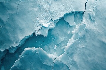 Canvas Print - Fracture of iceberg glacier nature backgrounds.