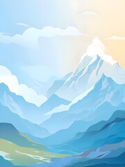 Wall Mural - mountain landscape