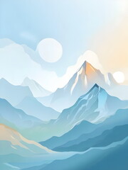 Wall Mural - mountain landscape