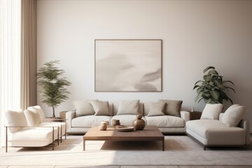 Canvas Print - Living room architecture furniture building.