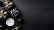 © Katawut - Black Friday Gift Boxes on Black Background.