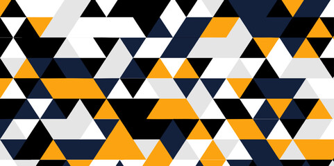 Fototapete - Abstract colorful Seamless triangular pattern background. Pattern with random colored Diamonds Generative Art background Art, Multi Colored, Party Social Event Vector design and modern art template.	
