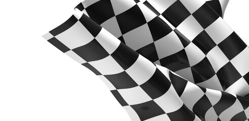 The checkered flag waves signifying the end of the race