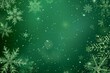 © YURIMA - Celebrate the winter holiday magic with a festive green snowflakes background, perfect for cards, invitations, and decorations. Its joyful and elegant design brings a cheerful touch to the season
