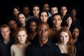 Poster - Diverse people portrait adult photo.