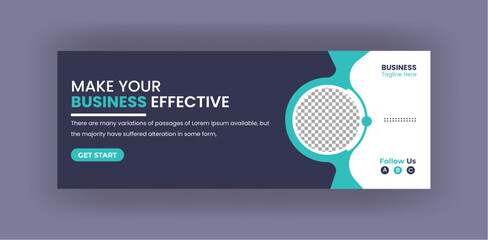 Facebook cover banner template Design, web banner corporate business social media design