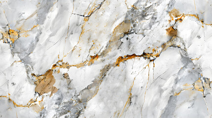 Abstract white marble background with brown and gray colors; natural patterns for design artwork and stone wall texture