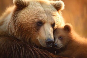 Wall Mural - Bear wildlife mammal animal.