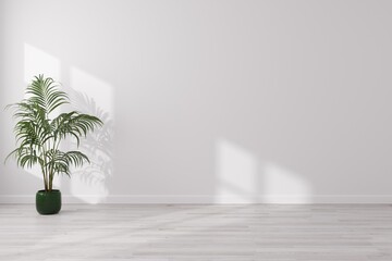 Poster - Empty interior, minimal style with empty space for products presentation or text for advertising. 3d rendering