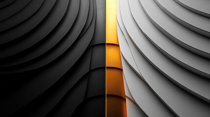 Wall Mural - Abstract design featuring contrasting textures and colors.