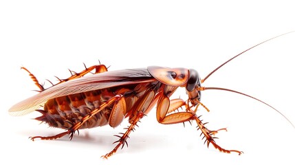 Wall Mural - cockroach isolated on white background