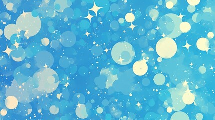 Poster - Abstract illustration of a blue dot with a repeating spotty pattern Ideal for scrapbooking backgrounds fashion and children s designs