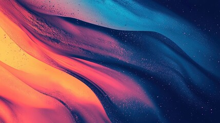 Canvas Print - Abstract gradient with diagonal flow in vibrant colors.