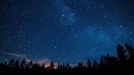 the beauty of a clear, starry night sky