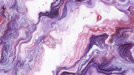 Sticker - Seamless marble texture featuring purple and pink hues