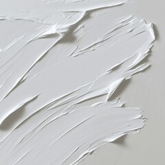 Wall Mural - An opaque png file represents white ink brush strokes and splashes.