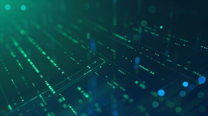 Aufkleber - Green blue and turquoise abstract technological futuristic new age themed background