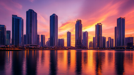 Wall Mural - skyline in the city