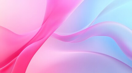 Poster - Stunning abstract wave patterns in soft pink and blue hues during the early hours of dawn