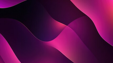 Poster - Abstract wavy patterns in vibrant shades of purple and pink create a dynamic backdrop for creative projects and digital art