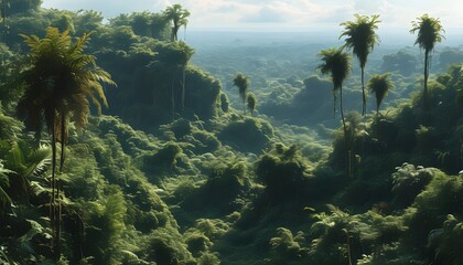 Wall Mural - Untamed Jungle: A Generative AI Exploration of Unchecked Wilderness Growth