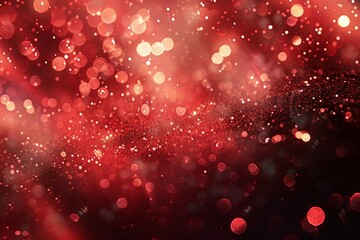 Wall Mural - a background filled with reddish sparkling lights, perfect for celebrations and festive occasions. d
