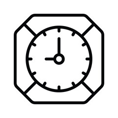 Track time accurately with this wall clock icon