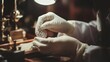 © Nas - Jeweler Working on a Diamond Brooch