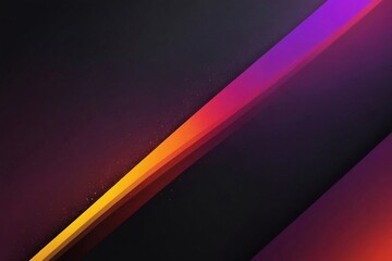 Wall Mural - glowing purple red yellow orange black abstract color gradient banner poster cover design, dark grainy texture, copy space