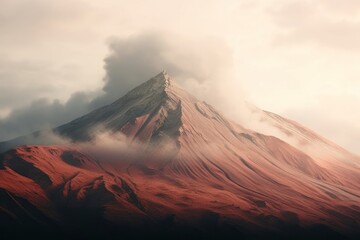 Canvas Print - Volcanic mountains outdoors volcano nature.