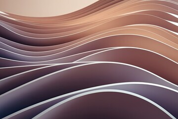 Poster - 3D Abstract Light Wave Backdrop for Contemporary Design Use