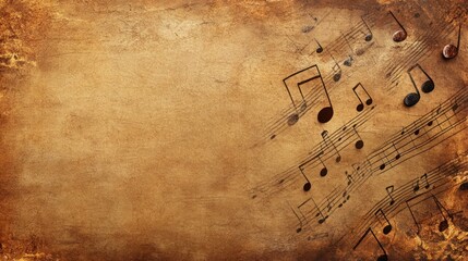 Vintage Music Sheet Background